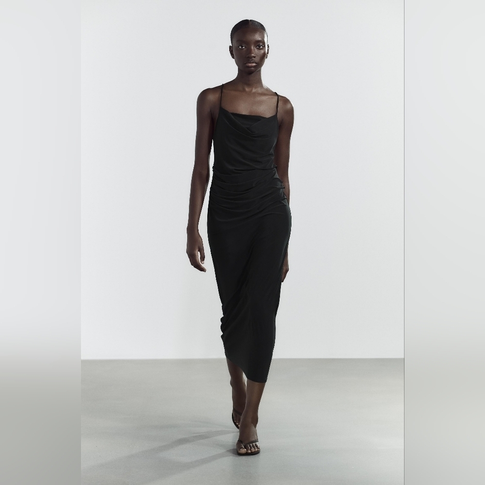 Zara- Women's Dress Black Size M Cocktail DRESS , EVENING,  NWT